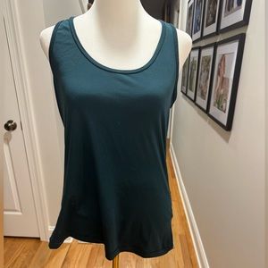 Yogalicious Dark Green Razor Back Workout Top